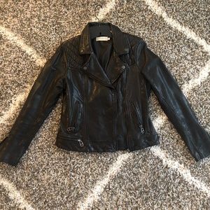 Liebeskind Berlin Black Lambskin Leather Moto Jack